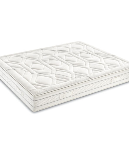 Materasso Ennerev Supreme matrimoniale alto ergonomico con rivestimento trapuntato traspirante e comfort superiore Ennerev Supreme
