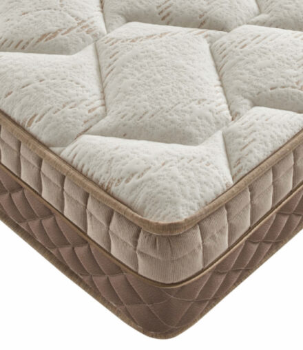 Dettaglio materasso Formabed Canova Bifoam con rivestimento trapuntato e struttura in schiuma