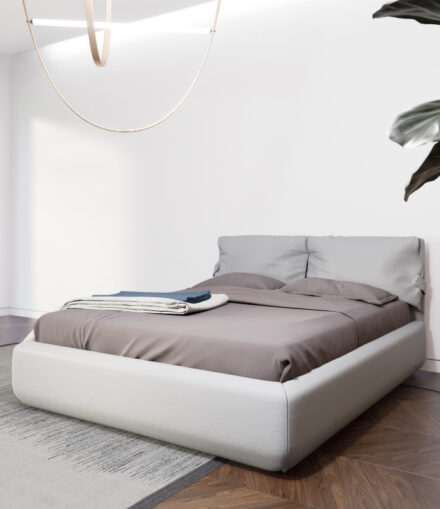 Letto artigianale modello Beatrice moderno e personalizzabile su misura