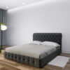 Letto matrimoniale modello Cester personalizzabile con contenitore, disponibile su misura da Lombardi