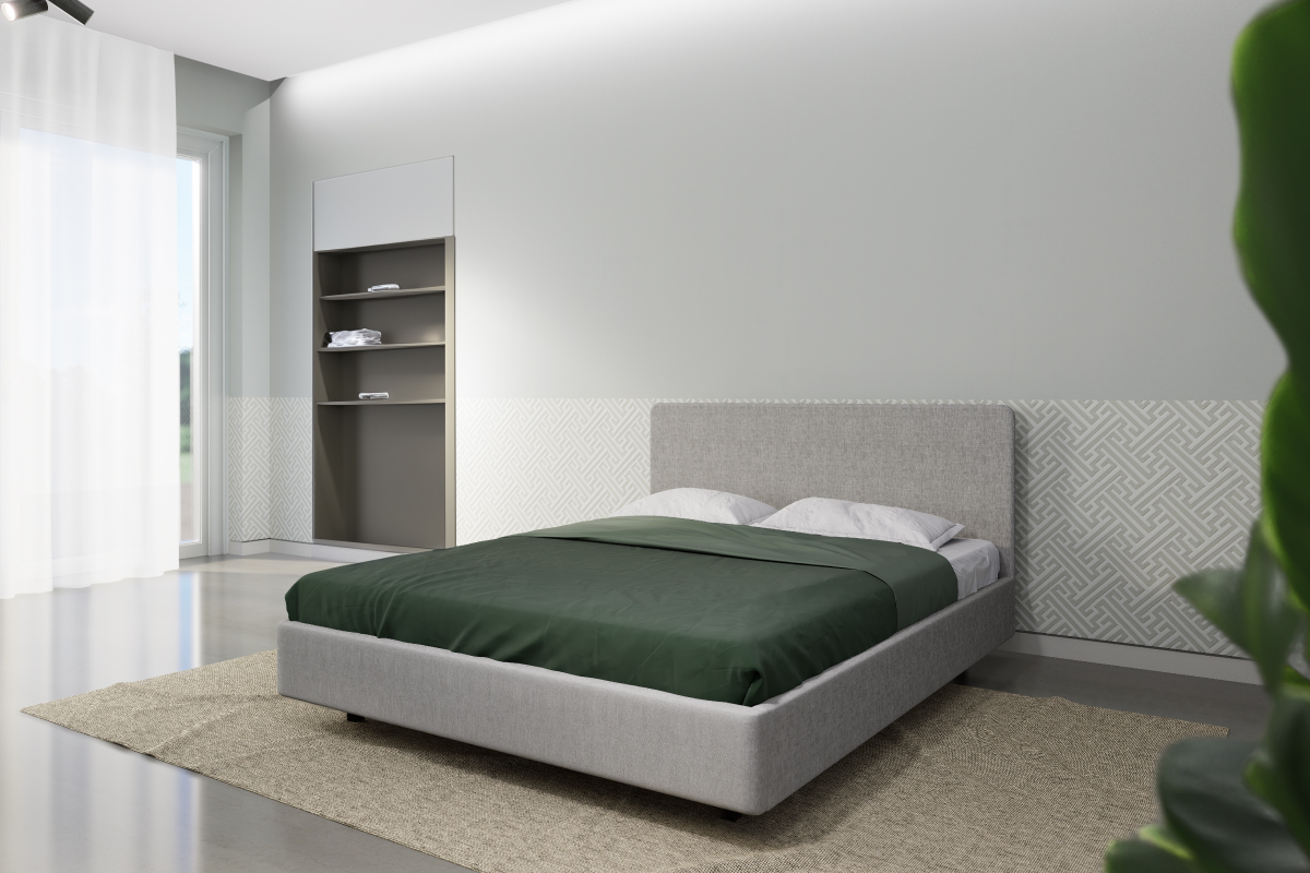 Letto imbottito artigianale Modello Moderno personalizzabile Lombardi Napoli