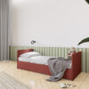 Letto singolo Top 2 con contenitore o secondo letto estraibile artigianale e personalizzabile