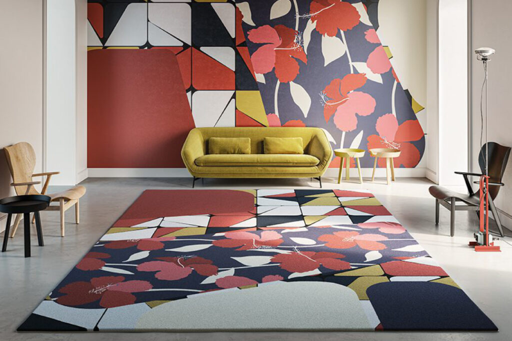 Tappeti e moquette d&rsquo;arredo coordinabili con divani e carta da parati
