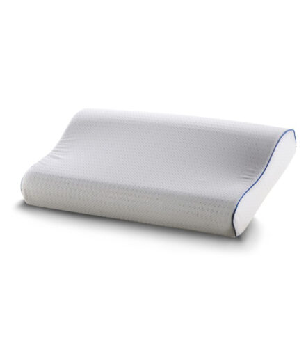 Cuscino ergonomico Fresh Feel Blue con sagomatura cervicale e rivestimento traspirante