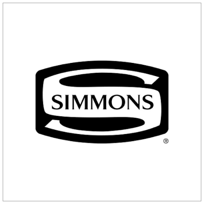 Logo Simmons azienda leader nella produzione di materassi e sistemi per il riposo