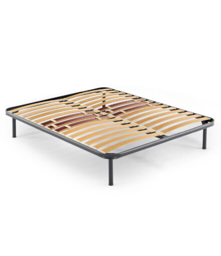 Rete fissa Ennerev Kamila 100 con struttura in acciaio e doghe ergonomiche