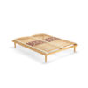 Rete fissa Ennerev Lybra 100 con telaio in legno e doghe ergonomiche