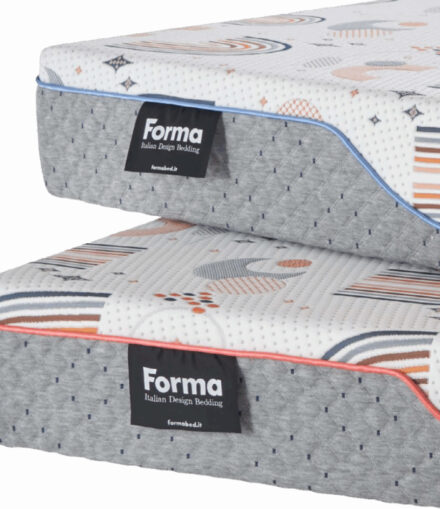 Materasso Formabed Young con rivestimento moderno e tessuto traspirante per comfort ergonomico